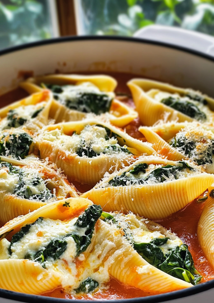 Spinach Ricotta Stuffed Shells
