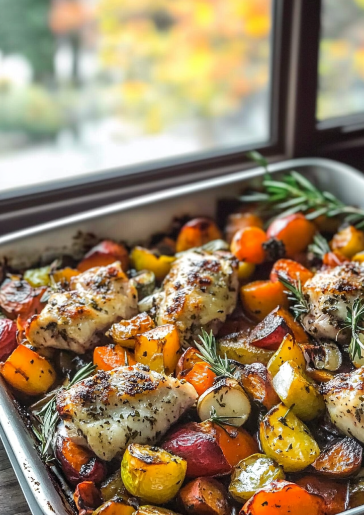 Autumn sheet pan dinner